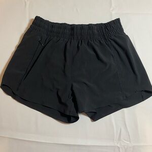 Black athleta kids running shorts
